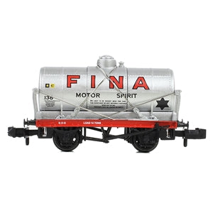 Graham Farish 373-658 14 Ton Tank Wagon 'Fina' Silver  - N Gauge
