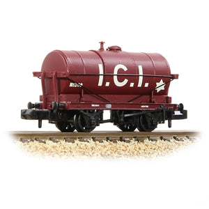 Graham Farish 373-682A 14 Ton Tank Wagon 'ICI' Maroon  - N Gauge