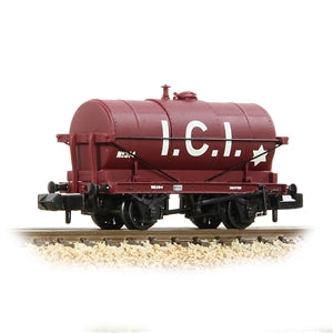 Graham Farish 373-682B 14 Ton Tank Wagon 'ICI' Maroon, N Gauge - N Gauge