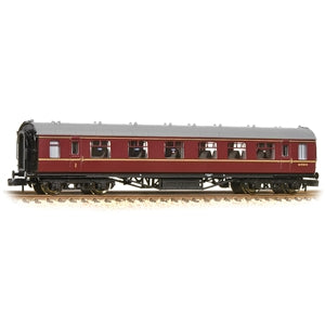 Graham Farish 374-852A Stanier Vestible Composite in BR Maroon Livery - N Gauge