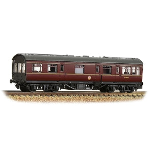 Graham Farish 374-880 Ex LMS 50ft Inspection Saloon in BR Maroon Livery (with Black Ends) - N Gauge
