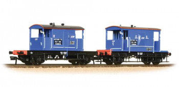 Bachmann 38-990 Set of 20T and SR Pill Box Brake Vans in BR Network SouthEast Livery - OO Gauge