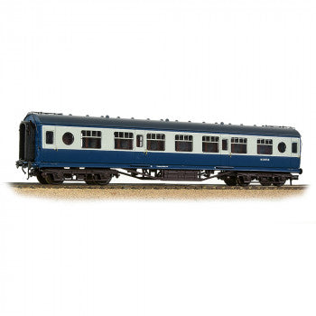 Bachmann 39-452 LMS 57ft Porthole Coach Corridor Second Nr M13167M in BR Blue Grey Livery - OO Gauge