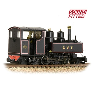 Bachmann 391-029SF Baldwin Class 10-12-D Glynn Valley Tramway Lined Black Livery DCC SOUND FITTED - OO9 Gauge