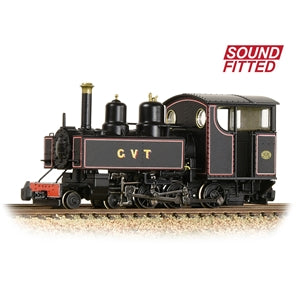 Bachmann 391-029SF Baldwin Class 10-12-D Glynn Valley Tramway Lined Black Livery DCC SOUND FITTED - OO9 Gauge