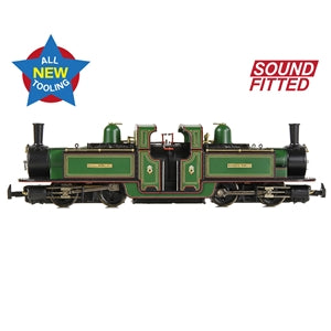 Bachmann 391-100SF Ffestiniog Railway Double Fairlie named "Merddin Emrys" in FR Lined Green DCC SOUND FITTED - OO9 Scale