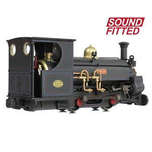 Bachmann 391-127SF Mainline Hunslet 0-4-0ST 'Linda' Penrhyn Quarry Railway, Lined Black  - OO9 Scale, SOUND FITTED