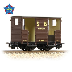 Bachmann 393-101 RNAD Open-End Brake Van Statfold Barn Railway Brown - OO9 Scale