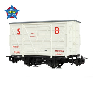 Bachmann 393-127 RNAD Van Statfold Barn Railway White 'Mica B' - OO9 Scale
