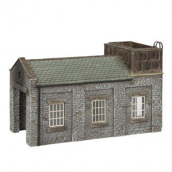 Graham Farish Scenecraft 42-0002 Stone Engine Shed with Tank, N Scale Model Building