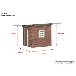 Graham Farish Scenecraft 42-0025 Brick lineside Hut, N Scale Model Building