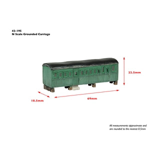 Graham Farish 42-195 Scenecraft Grounded Carriage (Pre-Built) - N Scale