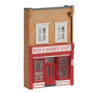 Graham Farish Scenecraft 42-263 Low Relief Nick's Barber Shop, N Scale Model Building