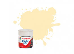 Humbrol RC424 BR Cream Acrylic Rail Colour Paint (Matt) - 14ml tinlet