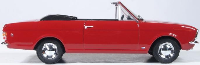 Oxford Diecast 43CCC003 Ford Cortina Crayford Dragon Red- 1:43 Scale (O Gauge)