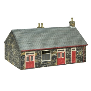 Bachmann Scenecraft 44-0169R Harbour Station Booking Office - Red, OO9/OO Gauge