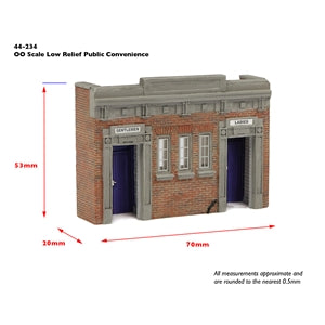Bachmann 44-234 Low Relief Public Convenience, OO Gauge, Model Building