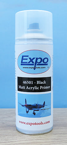 Expo 46501 Black Matt Acrylic Primer (400ml Aerosol)  ** THIS PRODUCT IS NOT AVAILABLE BY MAIL ORDER **