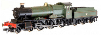 Dapol 4S-001-007 GWR 78XX Manor Class 4-6-0 Steam Locomotive Number 7827 named "Lyndham Manor" in BR Lined Green livery with Late Crest - OO Gauge