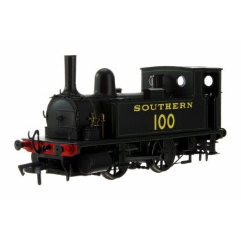 Dapol 4S-018-008 B4 Class Locomotive  0-4-0T Number 100 Southern Black with green lining - OO Gauge