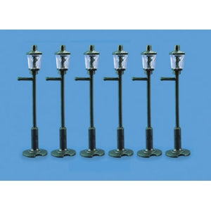Peco Modelscene 5004 Lamp Posts - Gas (6 per pack) Non Working - OO / HO Scale