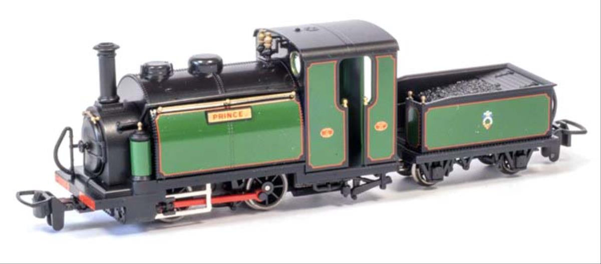 Kato 51-251G Small England 0-4-0 "Prince" in Ffestiniog and Welsh Highland Railway Green  - 1:76 / 009 Scale