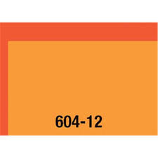 Maquett 604-12 Foil Sheet - Clear Orange - Thickness 0.1mm (Size 194mm x 320mm)