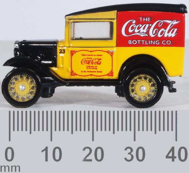 Oxford Diecast Collectable Model Trcuk Range 76ASV006CC Austin Seven Van, Coca Cola, 1:76 Scale, OO Gauge