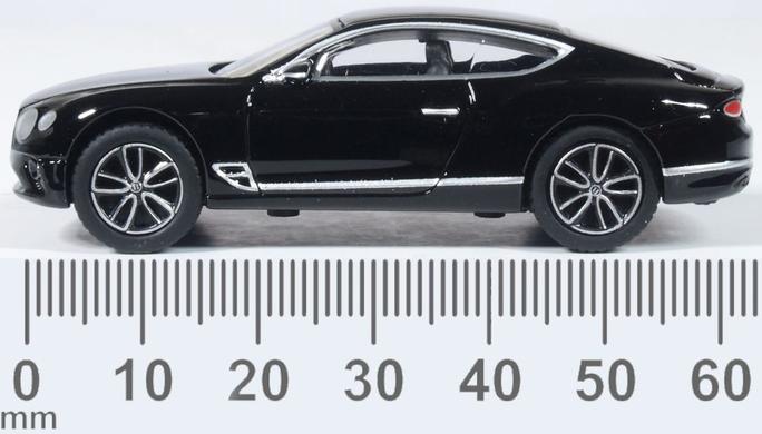 Oxford Diecast 76BCGT003 Bentley Continental GT Onyx Black - 1:76 Scale (OO)