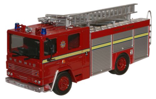 Oxford Diecast 76DN001 Dennis RS London Fire Brigade (London's Burning) - OO Scale