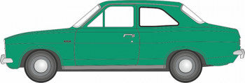 Oxford Ford Escort 76FE001 Mk1 Modana Green - 1:76 (OO) Scale