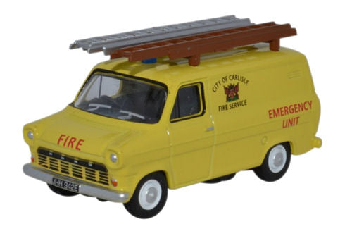 Oxford Diecast 76FT1004 Ford Transit MkI City of Carlisle Fire Service 1:76 (OO) Scale