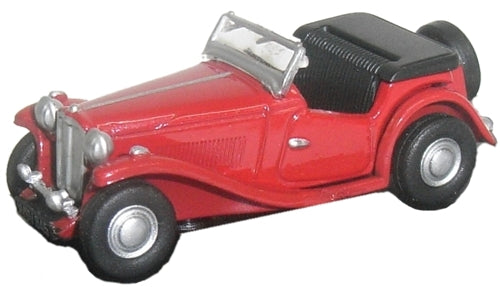 Oxford Diecast 76MGTC002 MG TC in Red - 1.76 (OO) Scale