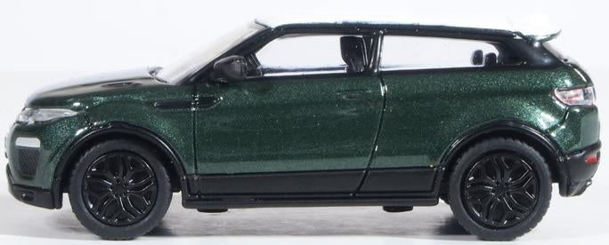 Oxford Diecast 76RRE003 Range Rover Evoque Coupe (Facelift) Aintree Green 1:76 (OO)