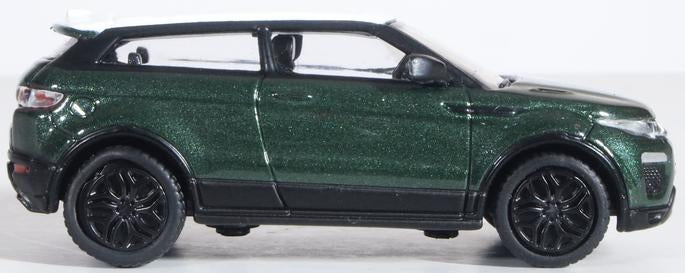 Oxford Diecast 76RRE003 Range Rover Evoque Coupe (Facelift) Aintree Green 1:76 (OO)