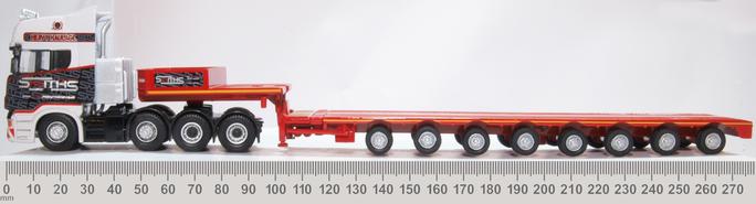 Oxford Diecast 76SCA05LL Scania Topline Nooteboom Low Loader - Smiths Heavy Haulage, 1:76 Scale