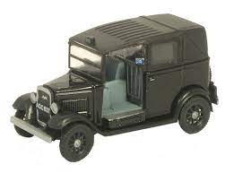 Oxford Diecast 76AT001 Austin Taxi Black1:76 Scale (OO)