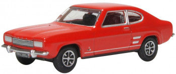 Oxford Diecast 76CP002 Ford Capri Mk 1 Sunset Red - 1:76 (OO) Scale