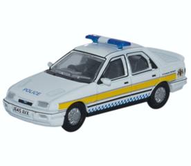 Oxford Diecast 76FS002 Ford Sierra Sapphire Nottinghamshire Police - 1.76 Scale