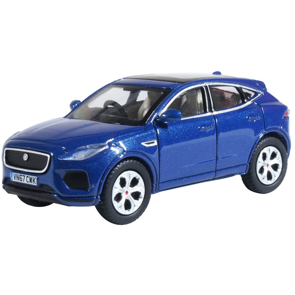 Oxford Diecast 76JEP001 Jaguar E Pace Caesium Blue - 1:76 (OO) Scale