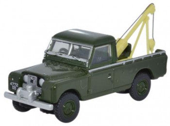 Oxford Diecast 76LAN2009 Land Rover Series II Tow Truck Bronze Green 1:76 Scale
