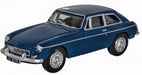 Oxford Diecast 76MGBGT004 MGB GT Mineral Blue, 1:76 Scale
