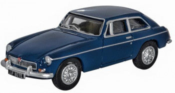 Oxford Diecast 76MGBGT004 MGB GT Mineral Blue, 1:76 Scale