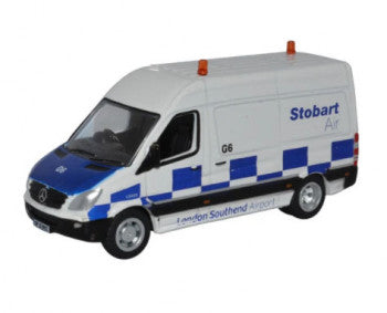 Oxford Diecast 76MSV001 Mercedes Sprinter Van with "Stobart Air" Branding - 1:76 (OO) Scale