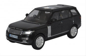 Oxford Diecast 76RAN006 Range Rover Vogue Santorini Black (Prince William), 1:76 Scale