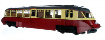 Dapol 7D-011-005 Streamlined Railcar Number W6W in BR Lined Carmine & Cream Livery- O Gauge