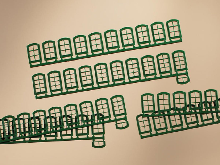 Auhagen 80 209 Windows Green - OO Scale (1:76)