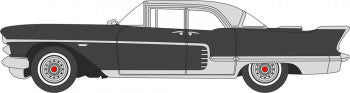 Oxford Diecast 87CE57001 Cadillac Eldorado Broughham 1957 Ebony - 1:87 Scale (HO)