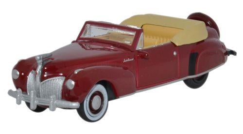 Oxford Diecast 87LC41001 Lincoln Continental 1941 Maroon