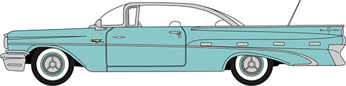Oxford Diecast 87PB59003 Pontiac Bonneville Coupe 1959 Seaspray Green (1:87 Scale)